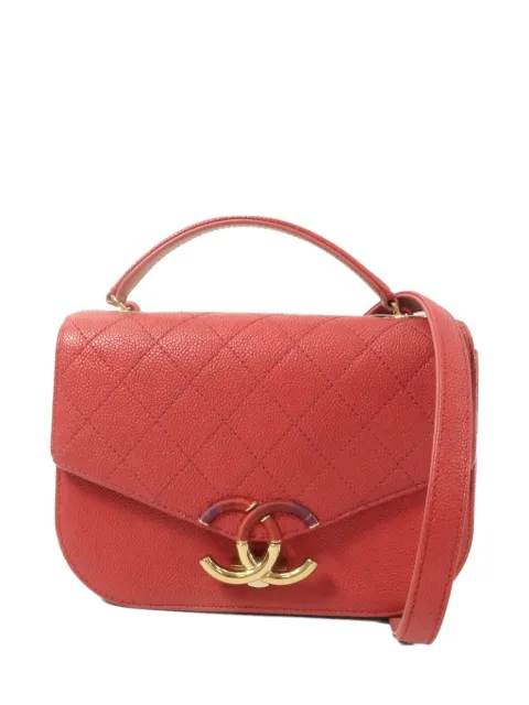 CHANEL Pre-Owned Coco Cube leather shoulder bag