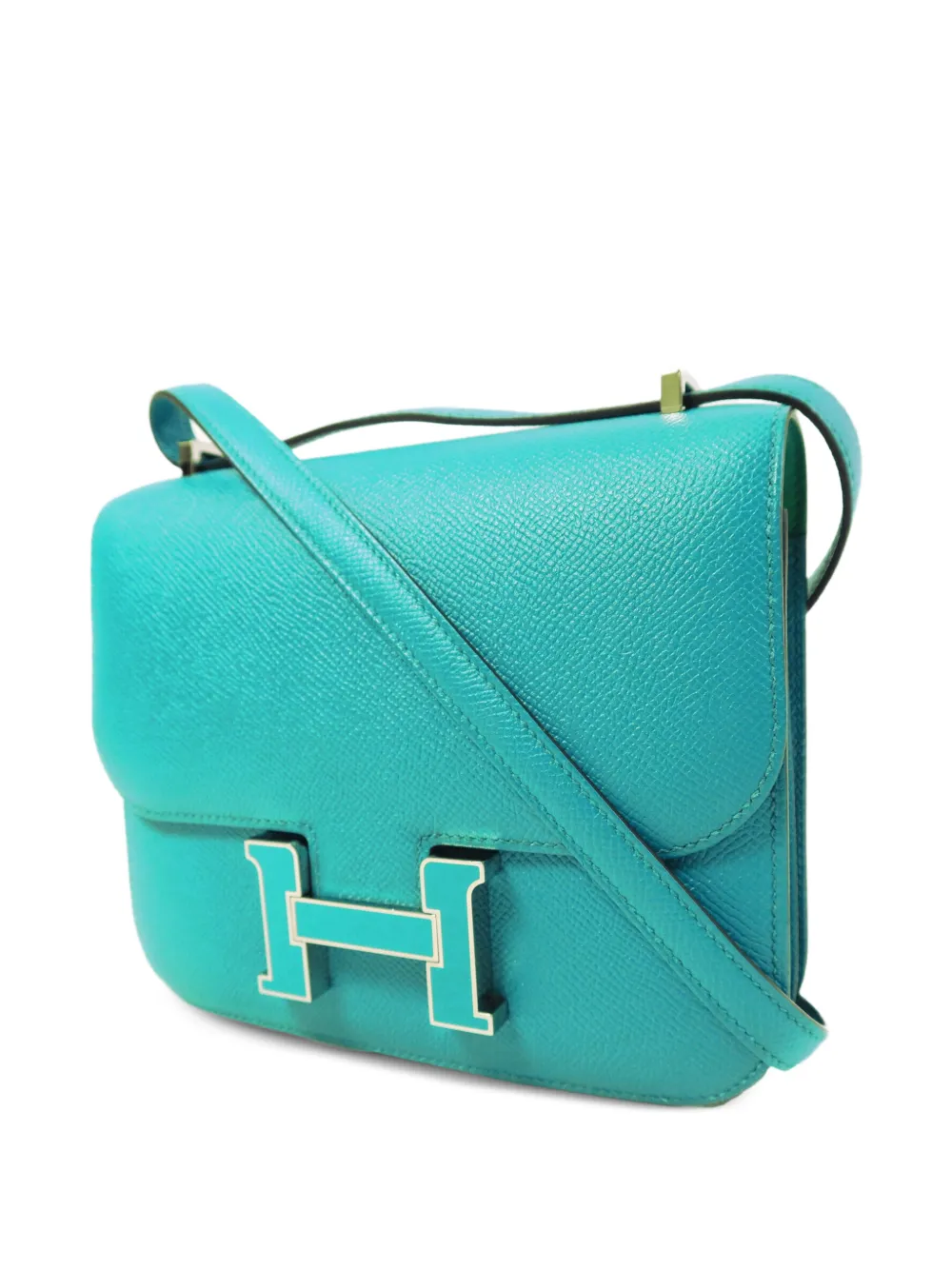 Hermès Pre-owned Mini Constance Epsom Crossbody Bag in Blue, view 3