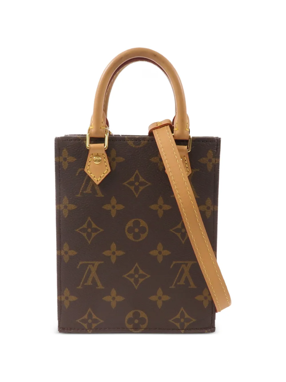 Louis Vuitton Pre-Owned Petit Sac Plat Monogram tote bag - Marrone
