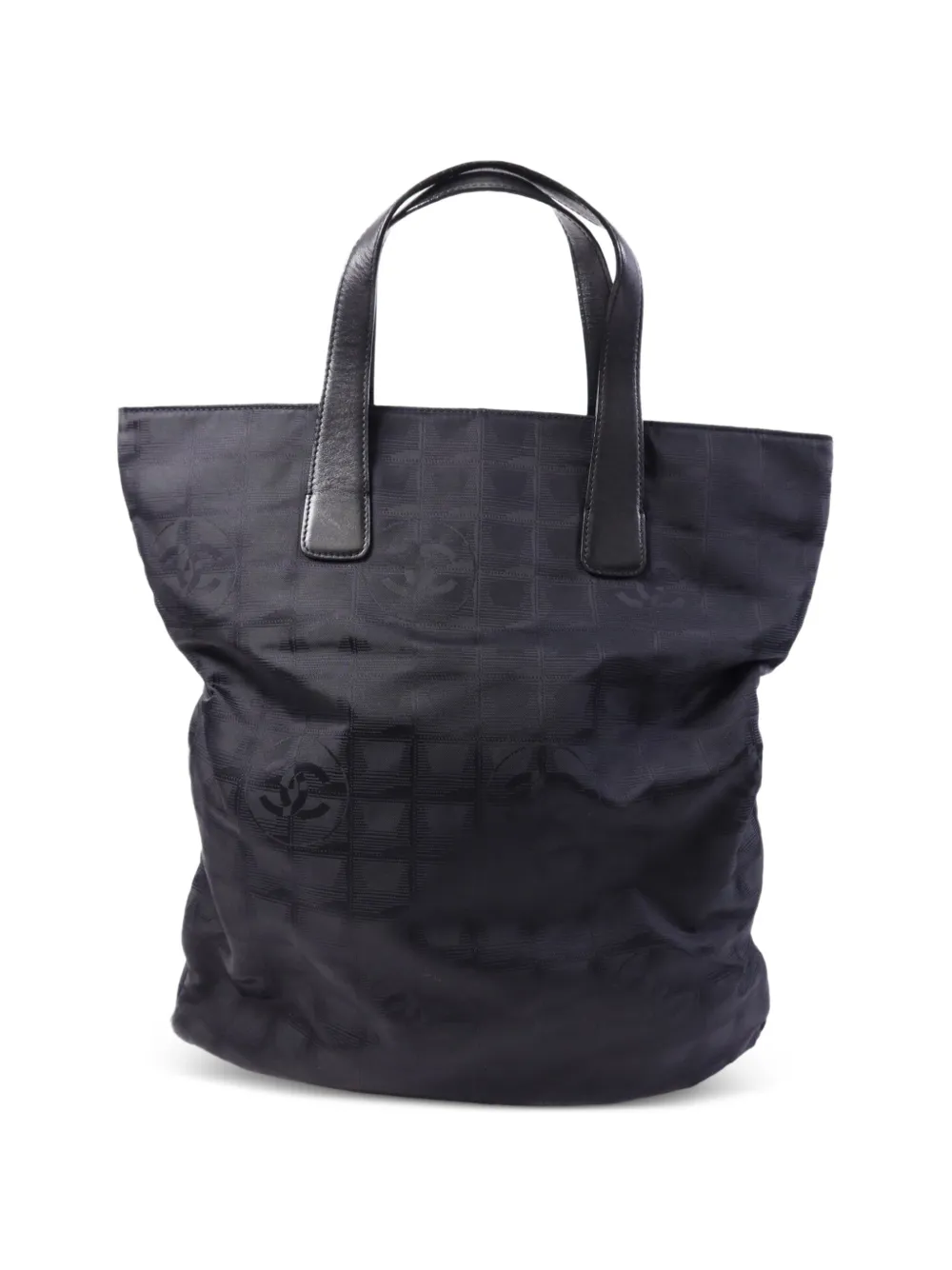 CHANEL Pre-Owned New Travel Line logo-pattern tote bag - Nero