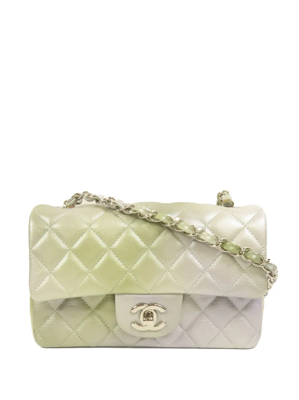 CHANEL Pre-Owned 20 Classic Flap CC turn-lock shoulder bag - Verde