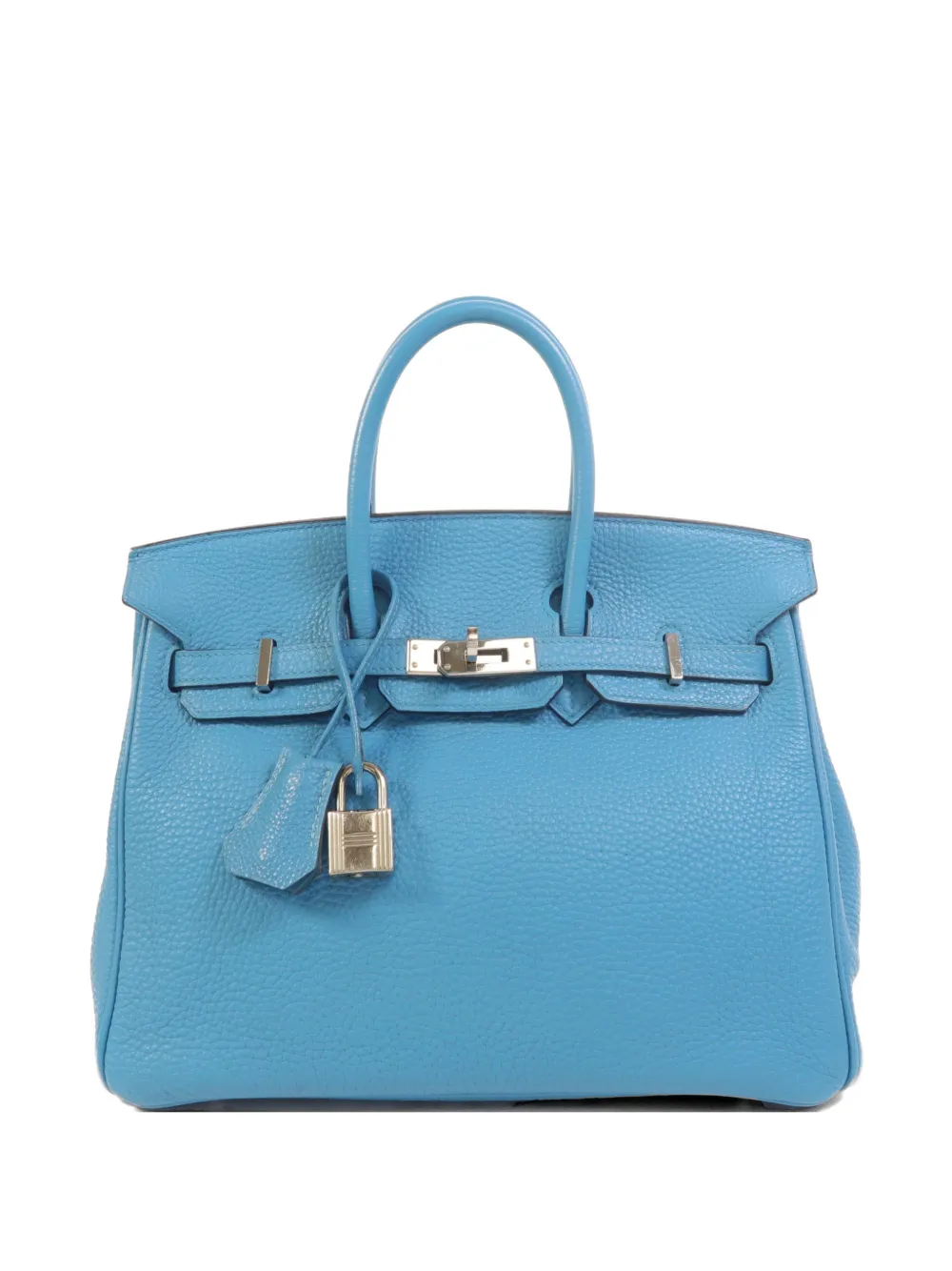 Hermès Pre-Owned Birkin 25 Togo leather tote bag - Blu