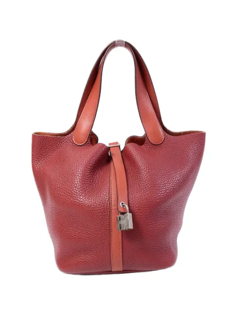 Hermès Pre-Owned MM Picotin leather tote bag