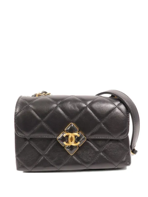 CHANEL Pre-Owned CC diamond-quilted shoulder bag