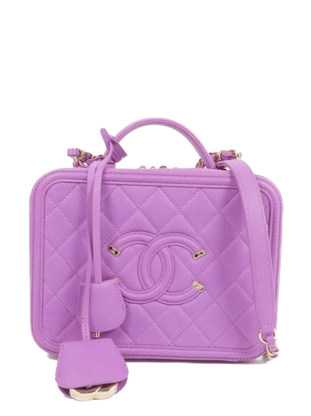 CHANEL Pre-Owned CC Vanity Case shoulder bag - Viola