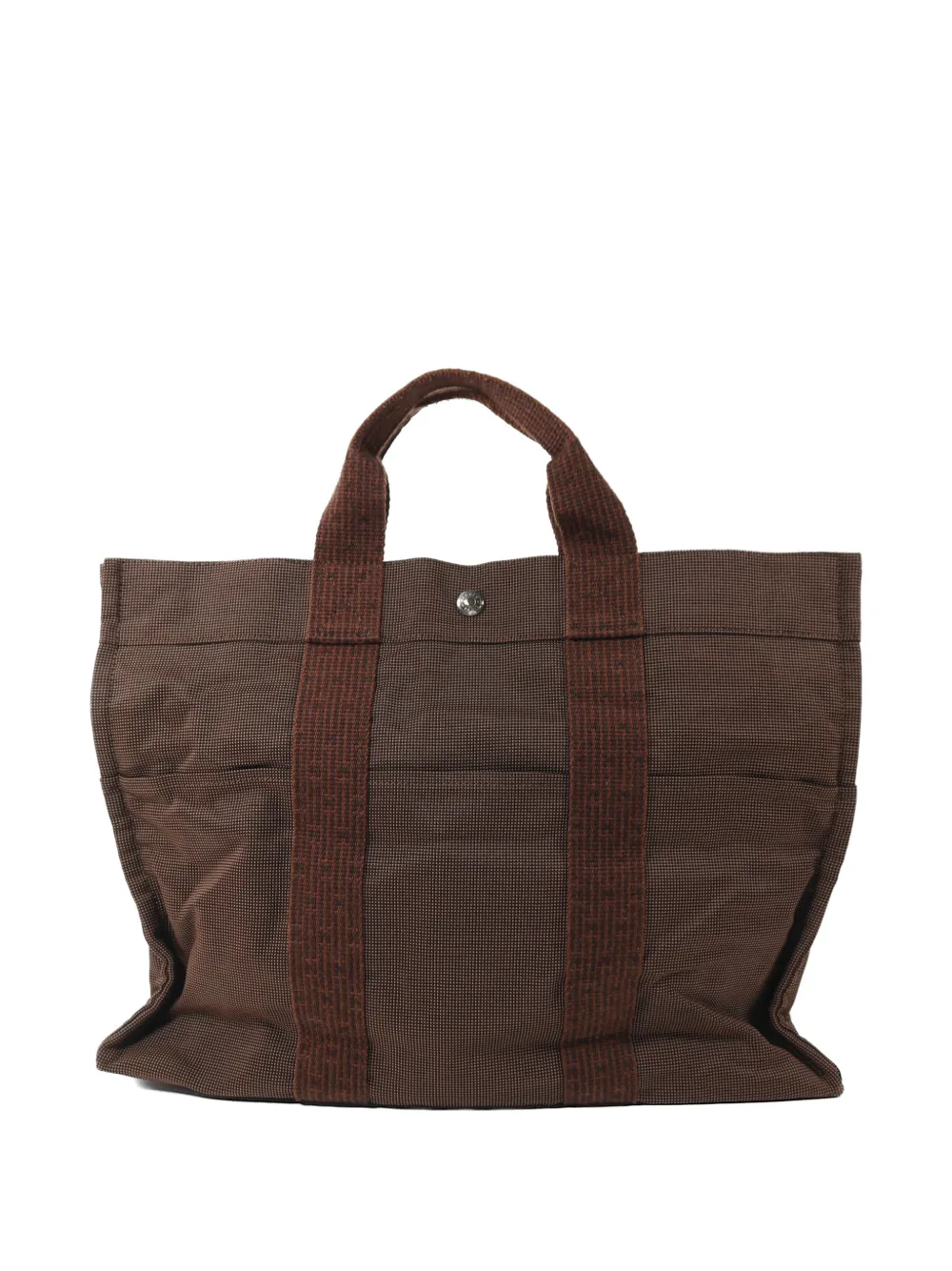Hermès Pre-Owned MM Her Line canvas tote bag - Marrone