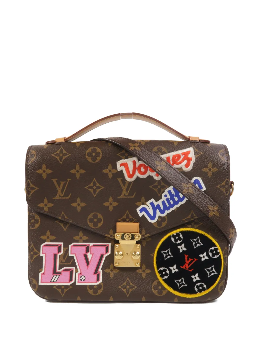 Louis Vuitton Pre-Owned MM Metis Monogram patches tote bag - Marrone