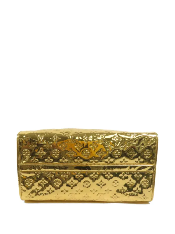 Louis Vuitton Pre-Owned Monogram Miroir Speedy 35 Handbag | Gold
