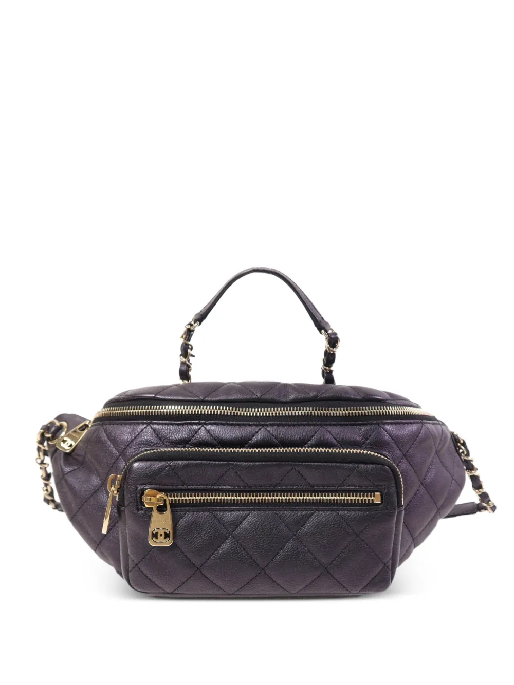 CHANEL Pre-Owned CC quilted belt bag - Viola