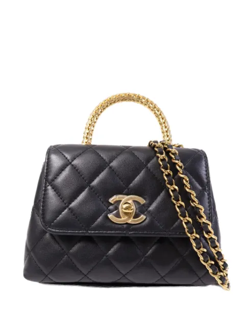 CHANEL Pre-Owned nano leather shoulder bag