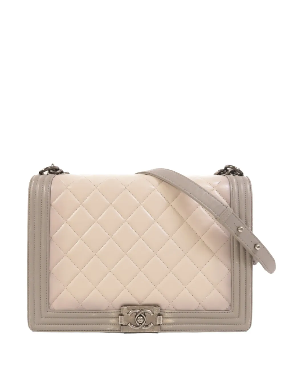 CHANEL Pre-Owned Boy 30 chain shoulder bag - Toni neutri