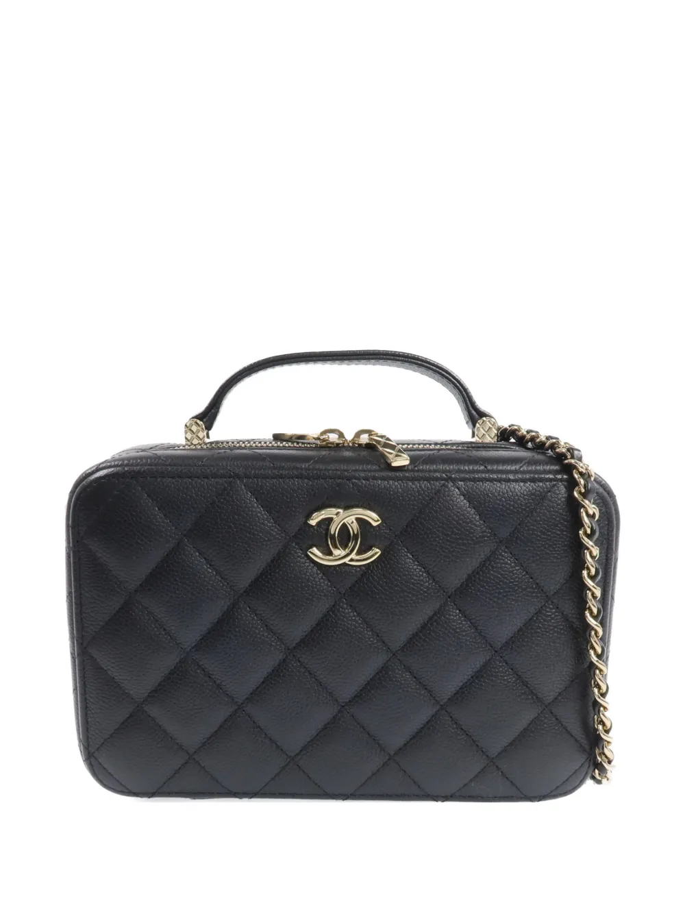 CHANEL Pre-Owned CC turn-lock quilted tote bag - Schwarz