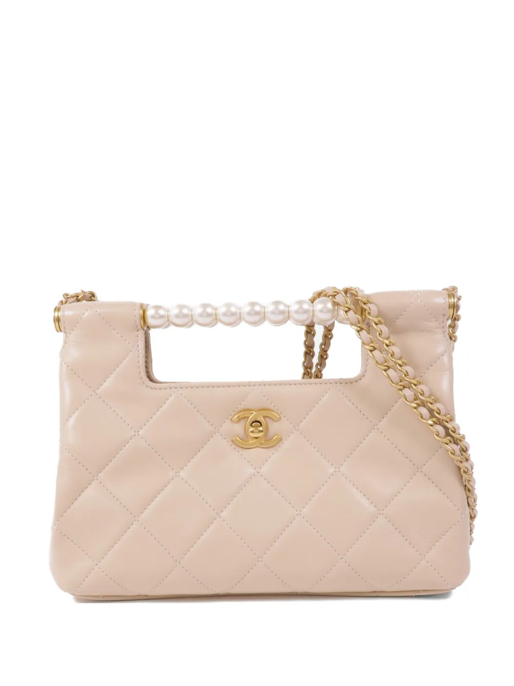 CHANEL Pre-Owned CC turn-lock shoulder bag - Neutrals