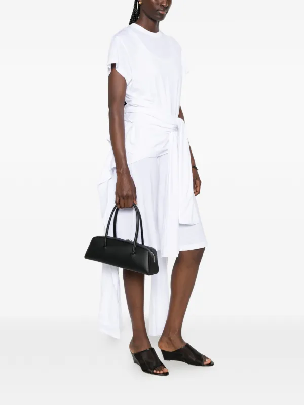 TOTEME tie-waist short-sleeve T-shirt | White | FARFETCH OM