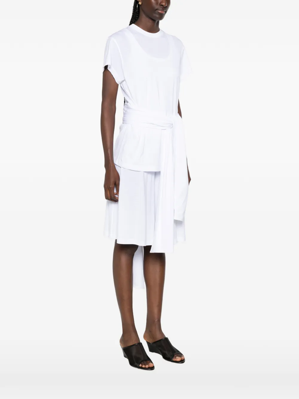 TOTEME Jersey top met gestrikte taille Wit
