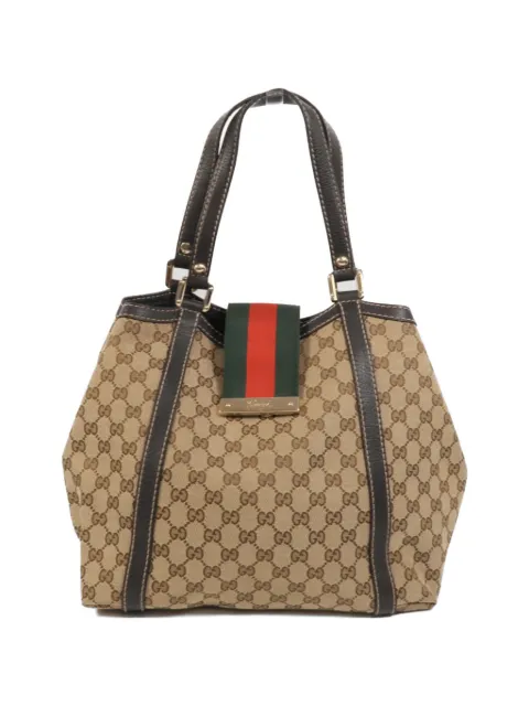Gucci Pre-Owned GG Canvas Web shoulder bag