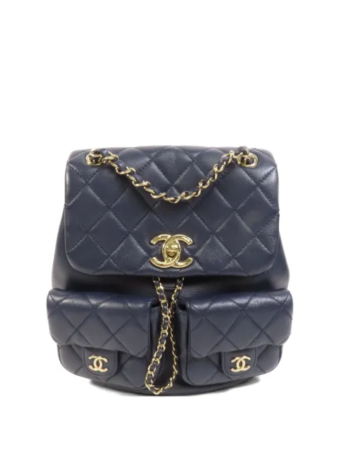 CHANEL Pre-Owned Duma turn-lock chain backpack