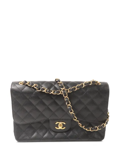 CHANEL Pre-Owned large Classic CC-logo turn-lock shoulder bag