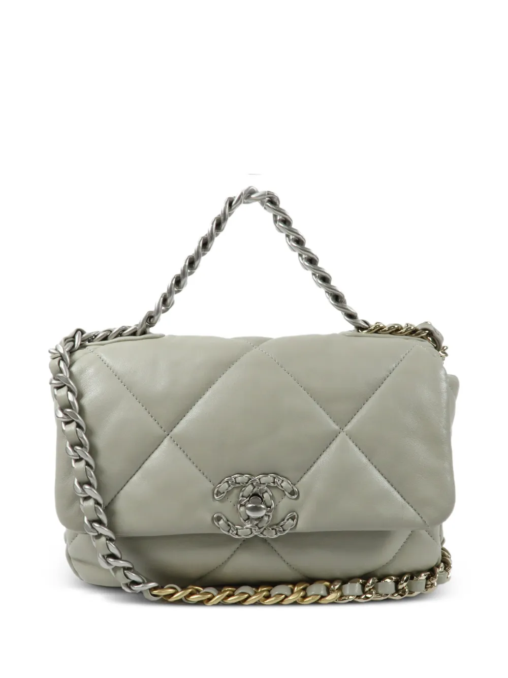 楽天ポイント還元】CHANEL Pre-Owned 19 Chanel ショルダーバッグ - グレー