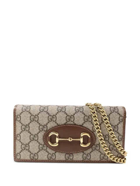 Gucci Pre-Owned Horsebit 1955 GG shoulder bag