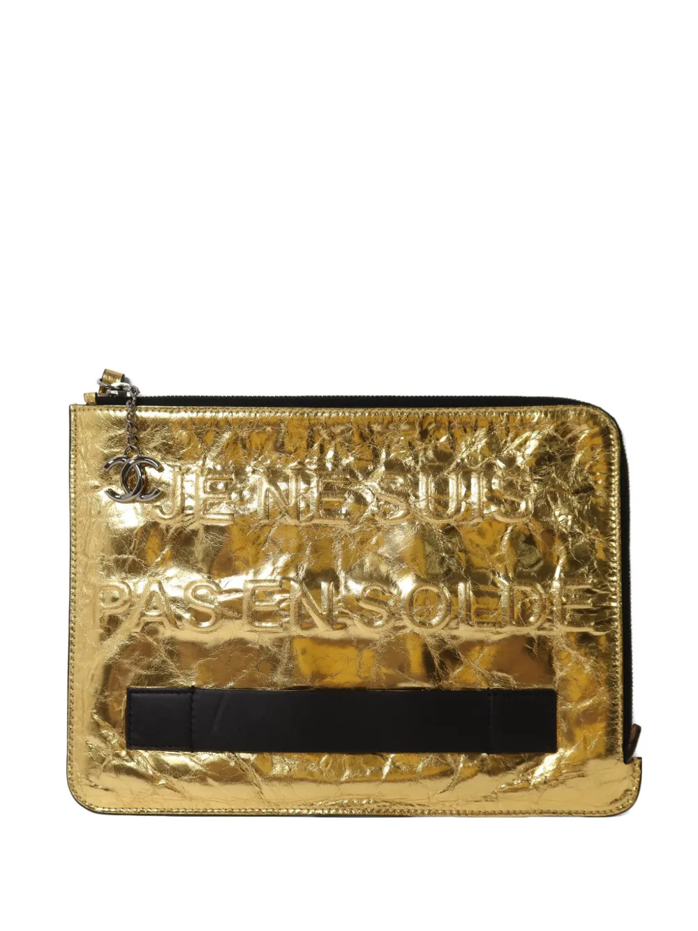 CHANEL Pre-Owned CC Feministe clutch bag - Oro