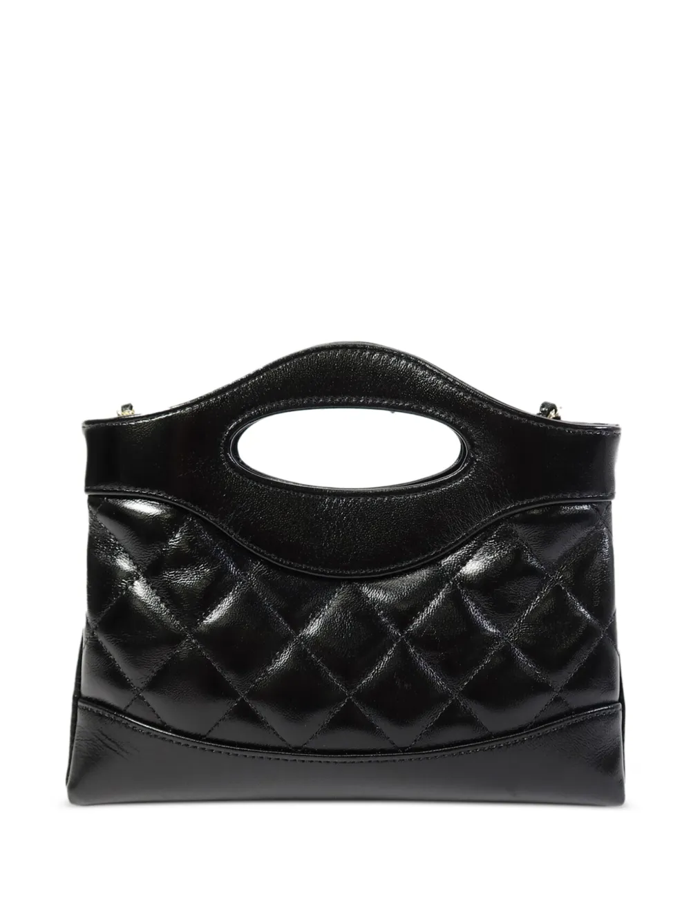CHANEL Pre-Owned Nano 31 gewatteerde shopper Zwart