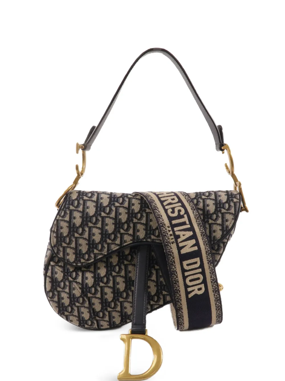 Christian Dior Pre-Owned Saddle Oblique shoulder bag - Blu