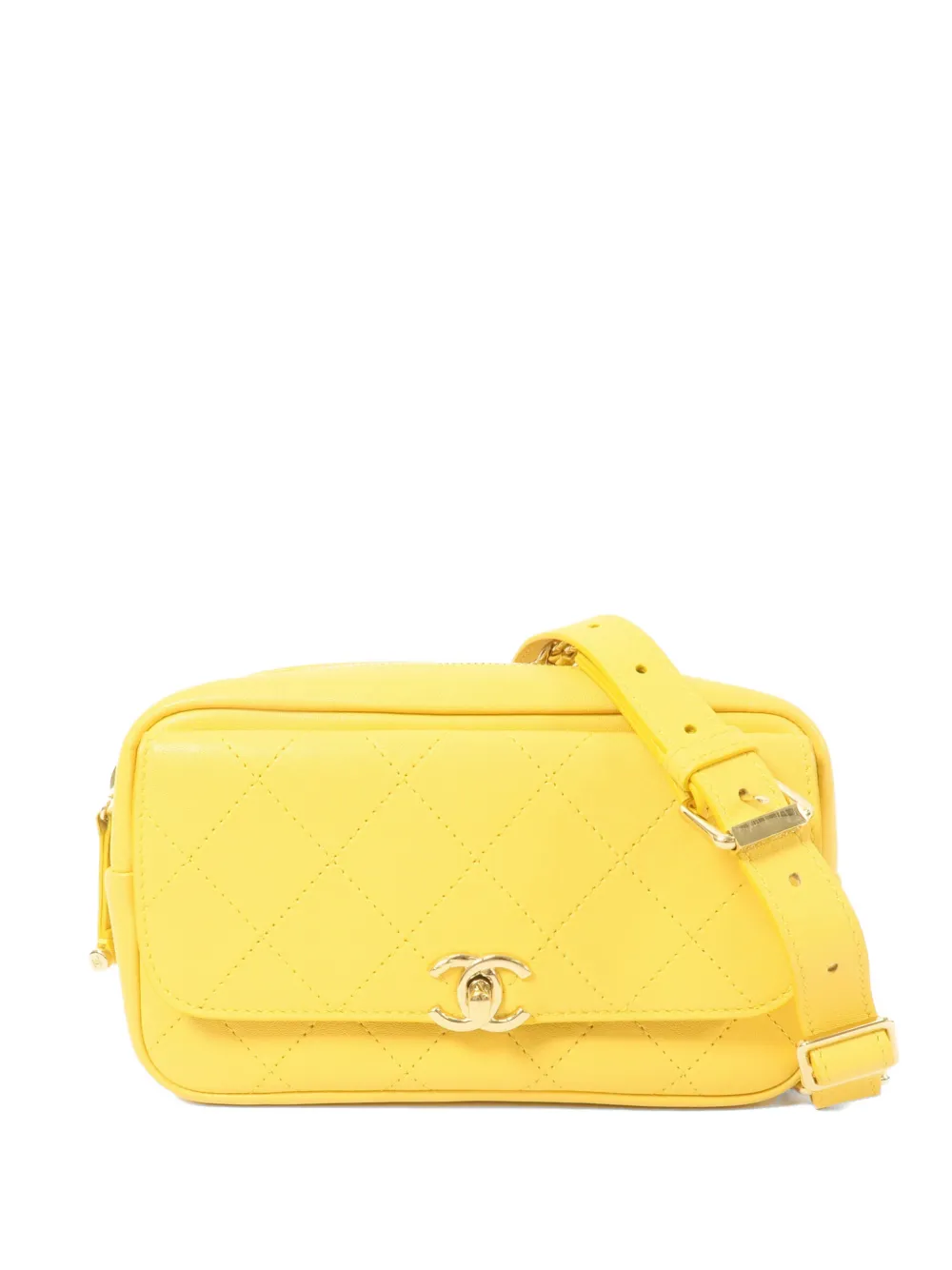 CHANEL Pre-Owned CC turn-lock belt bag - Giallo