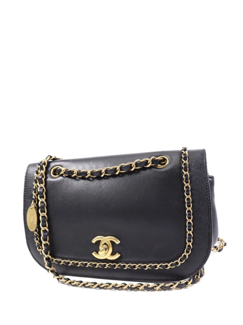 CHANEL Pre-Owned CC turn-lock chain shoulder bag - Nero