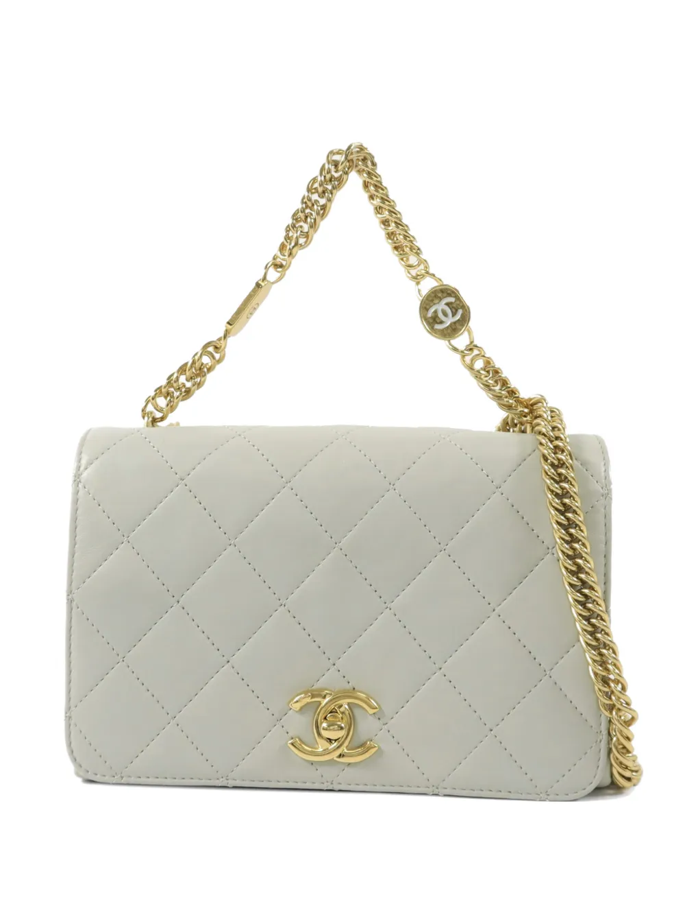 CHANEL Pre-Owned CC turn-lock shoulder bag - Grau