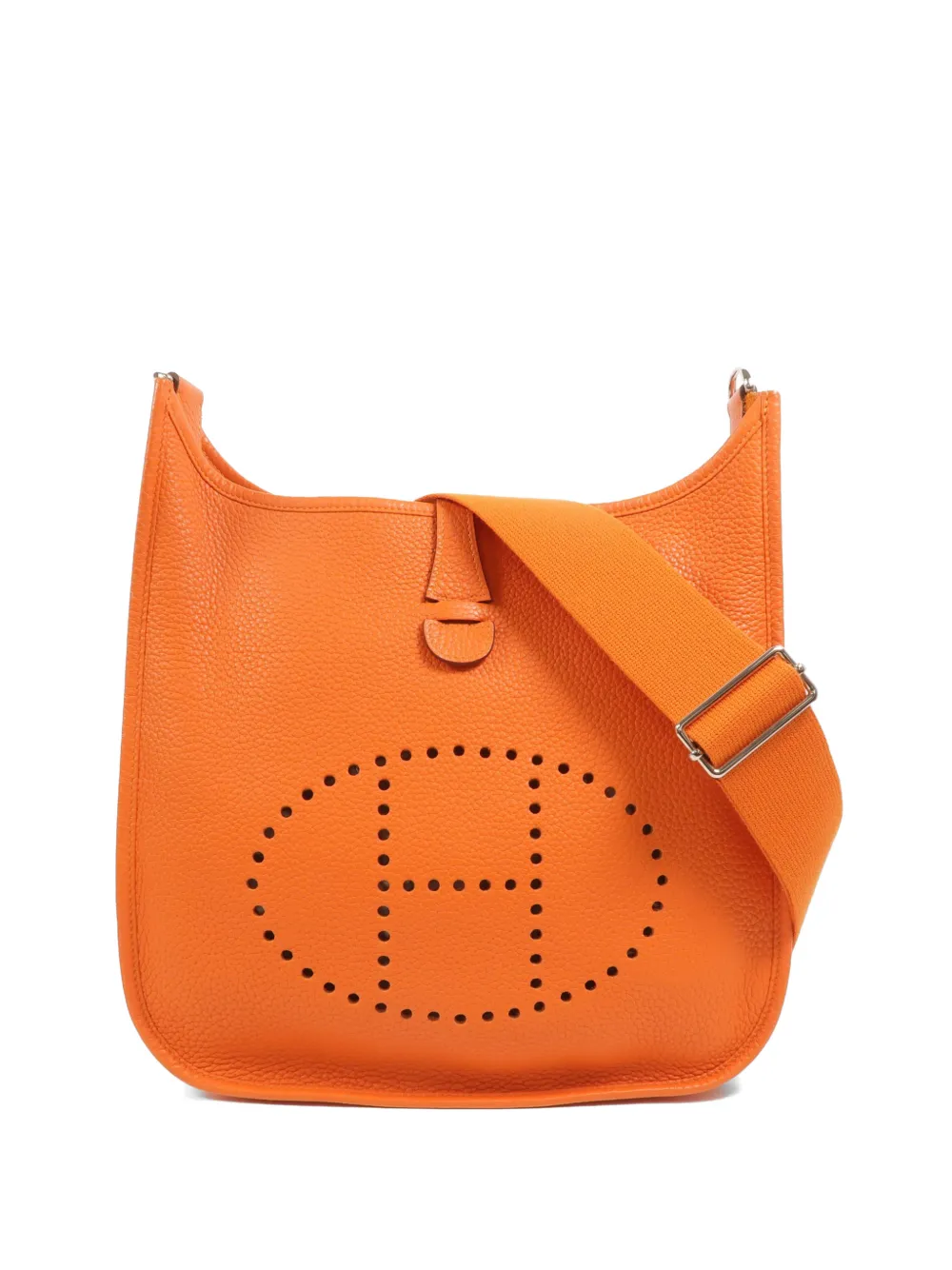 Hermès Pre-Owned PM Evelyne leather shoulder bag - Arancione