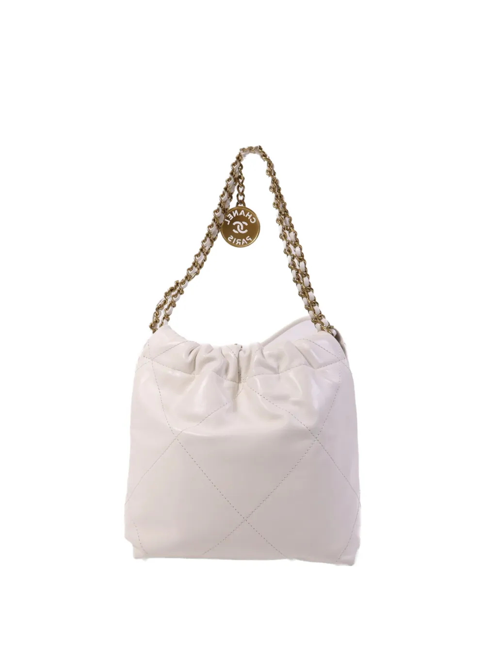 CHANEL Pre-Owned 22 Chanel chain-strap shoulder bag - White