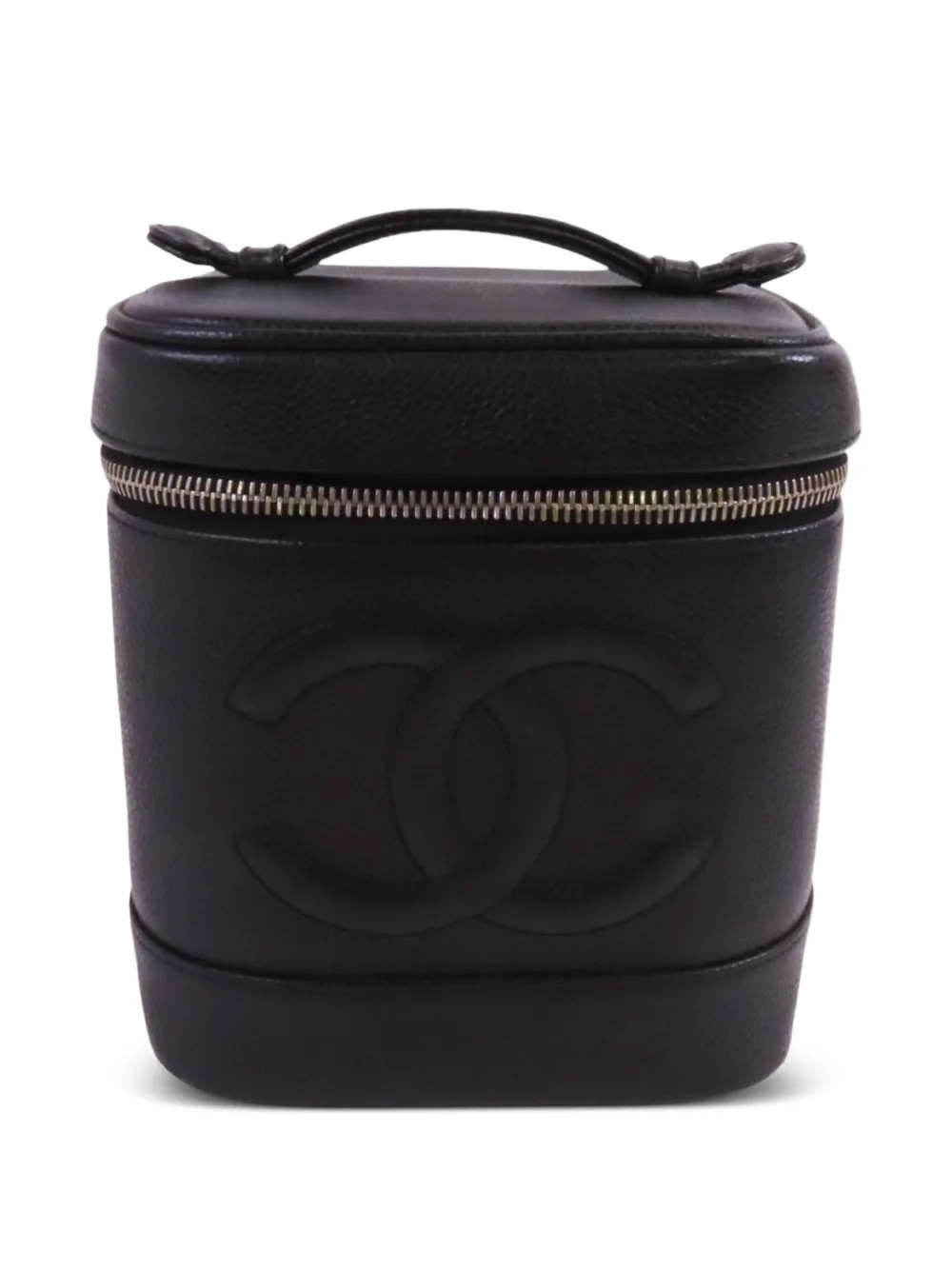 CHANEL Pre-Owned CC calfskin vanity case - Nero