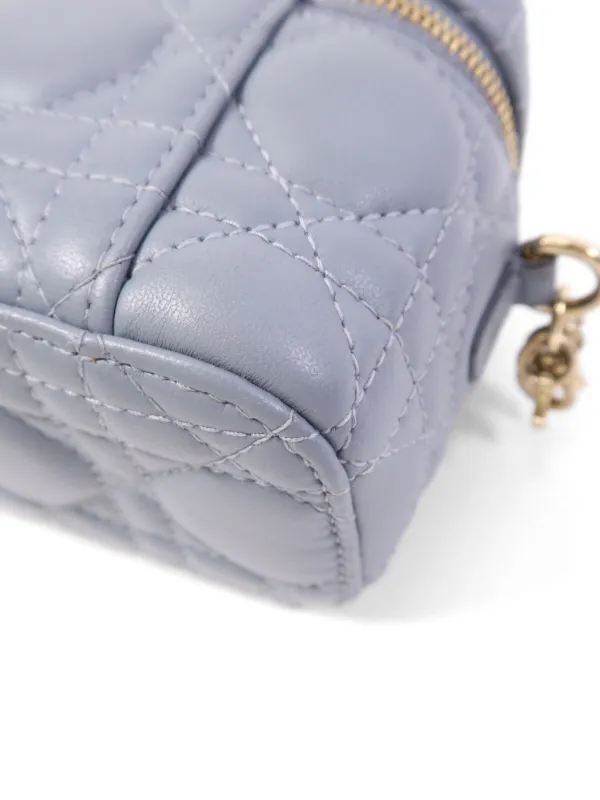 Christian Dior Pre-Owned カナージュ バニティケース ミニ | ブルー