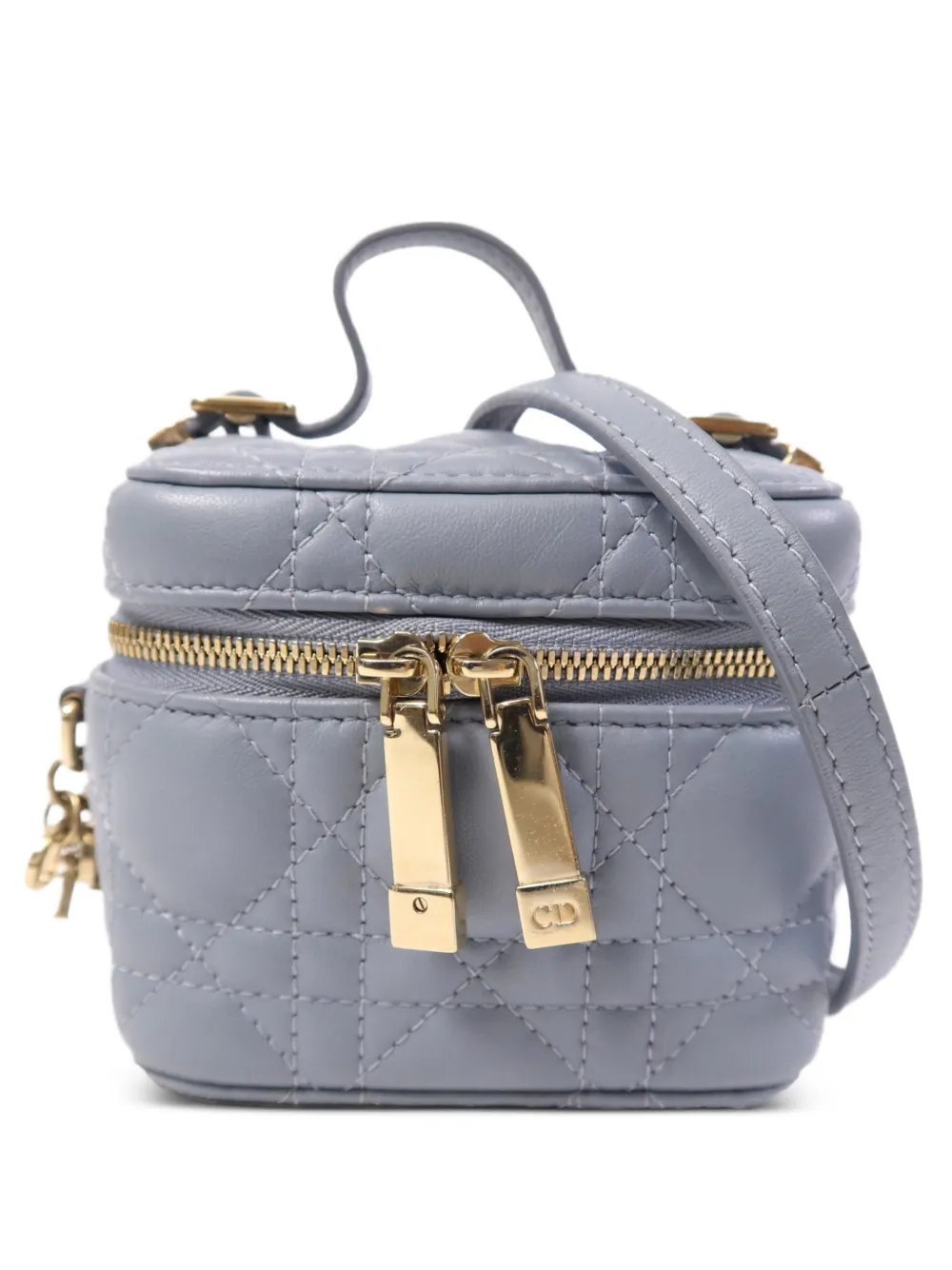 Christian Dior Pre-Owned mini Cannage vanity case - Blu