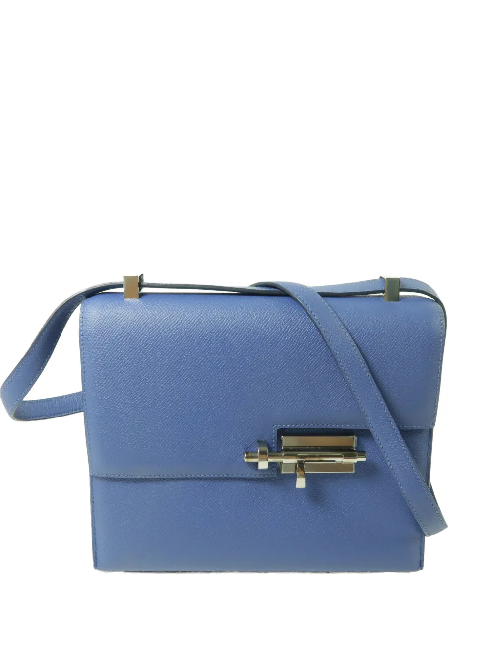 Hermès Pre-Owned 23 Verrou leather shoulder bag - Blu
