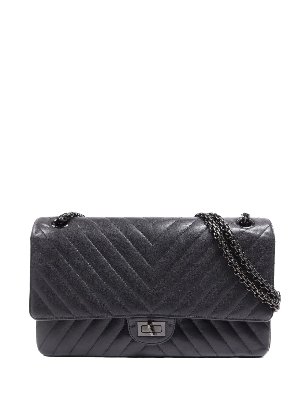 CHANEL Pre-Owned 2.55 leather shoulder bag - Black