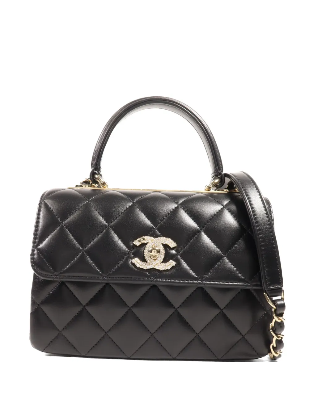 Pre-owned Chanel Trendy Cc Tote Bag In Black