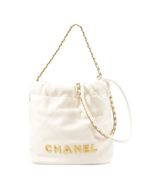 CHANEL Pre-Owned mini C22 quilted shoulder bag