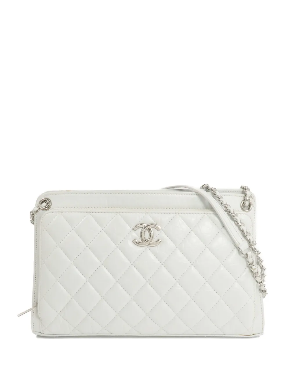 CHANEL Pre-Owned CC quilted shoulder bag - Bianco