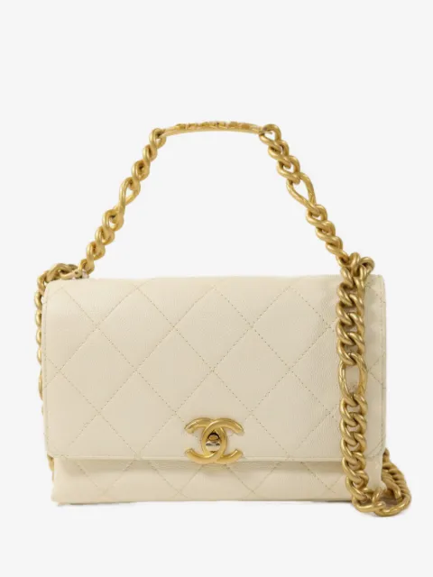 CHANEL Pre-Owned CC turn-lock quilted tote bag