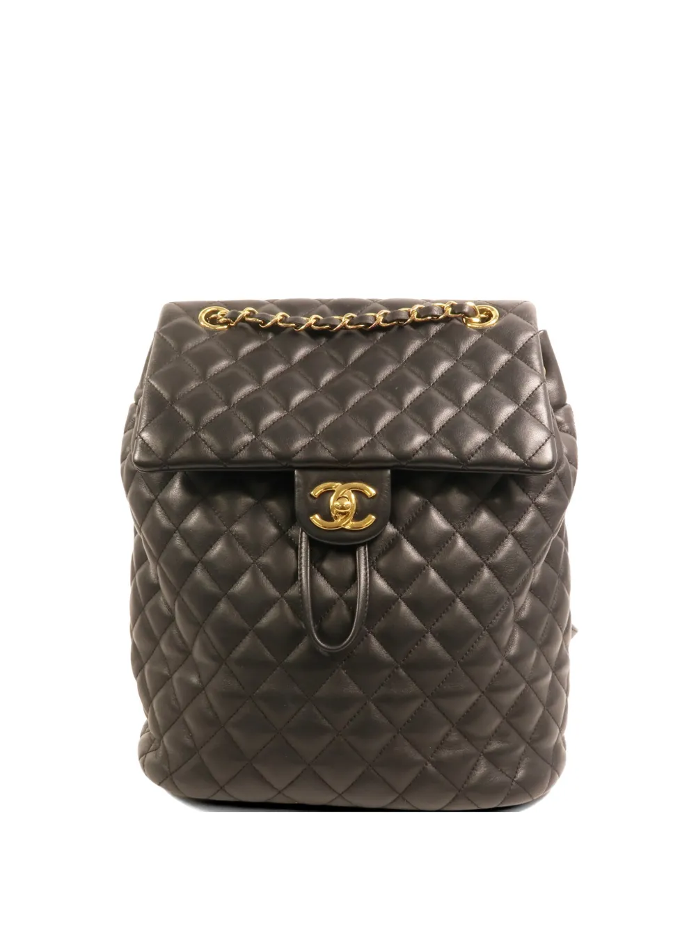 CHANEL Pre-Owned quilted CC turn-lock backpack - Black
