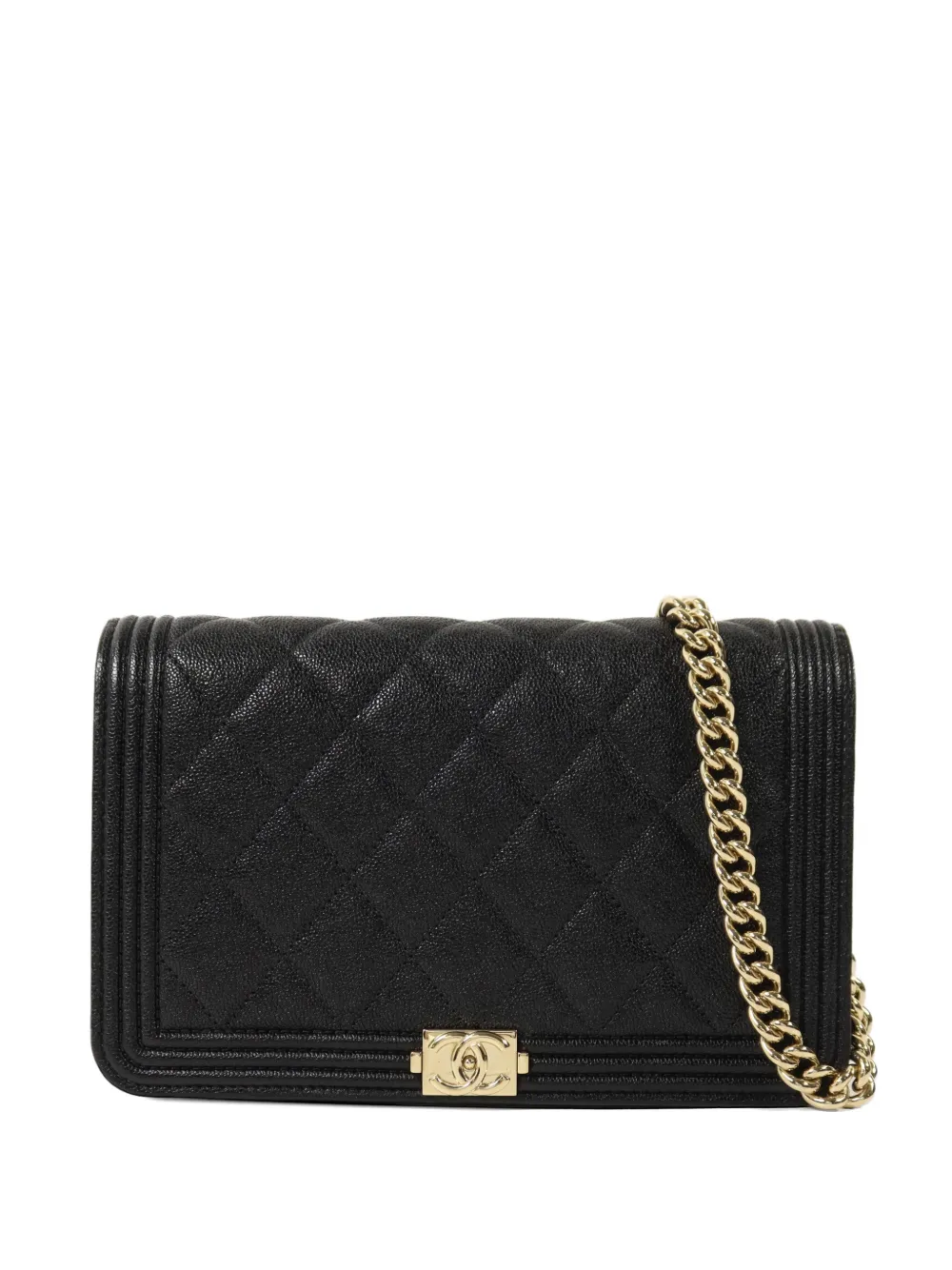CHANEL Pre-Owned Boy CC turn-lock shoulder bag - Black