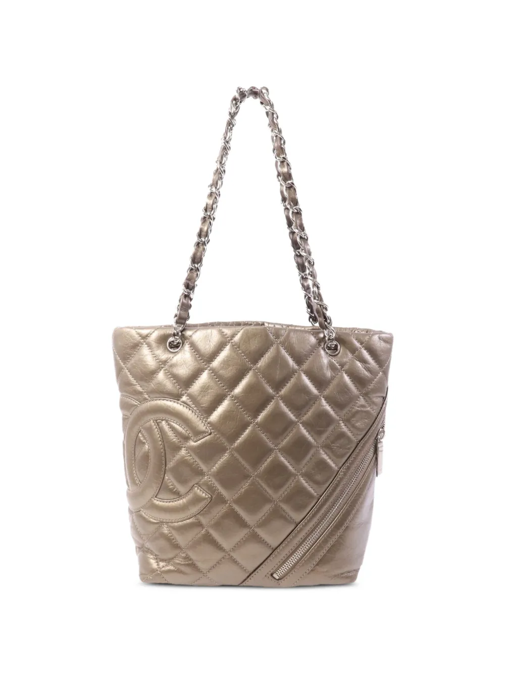 CHANEL Pre-Owned Cambon CC shoulder bag - Marrone