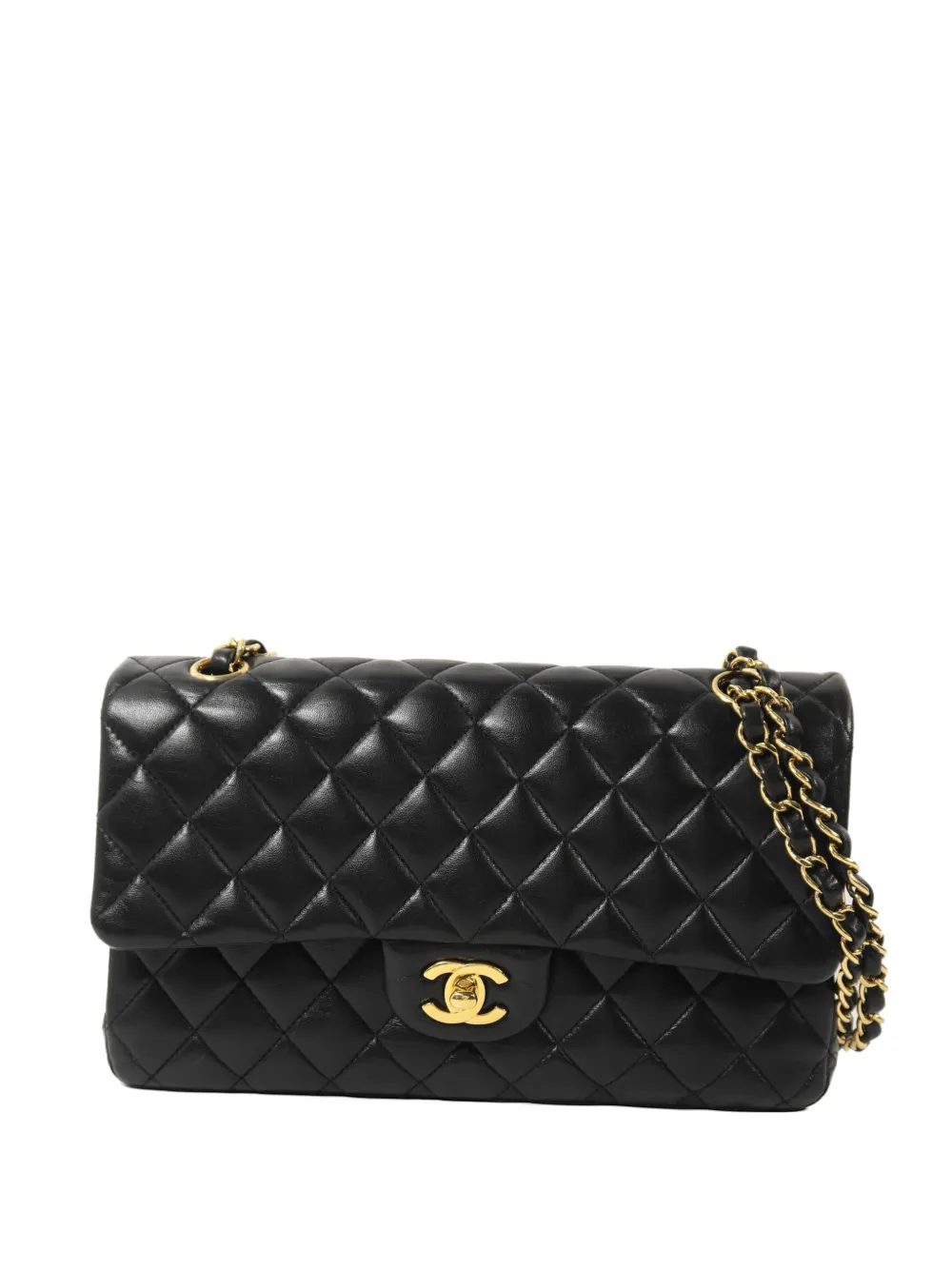 CHANEL Pre-Owned 25 Classic Double Flap CC turn-lock shoulder bag - Black