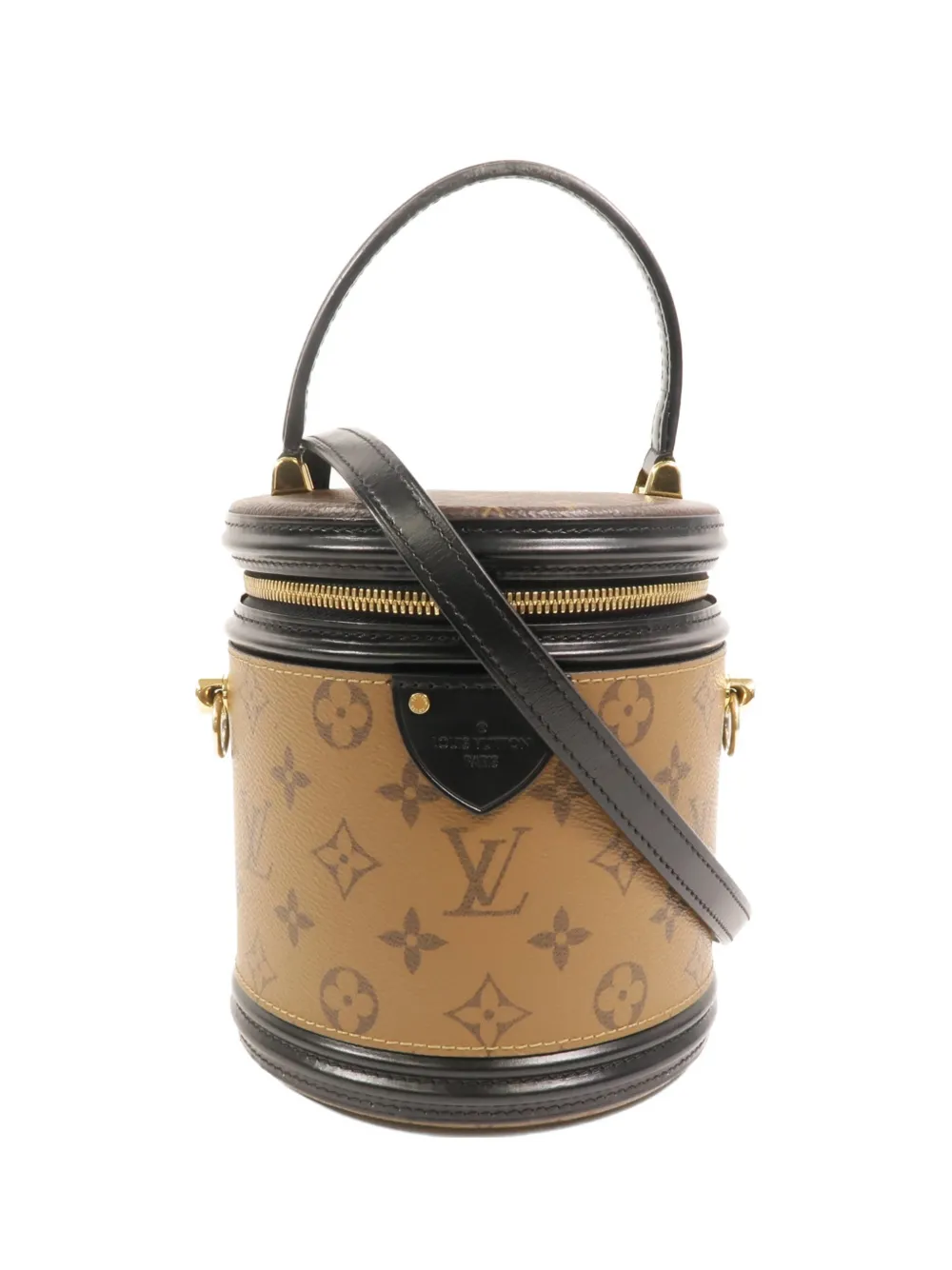 Pre-owned Louis Vuitton Monogram Reverse Cannes Shoulder Bag In Neutrals