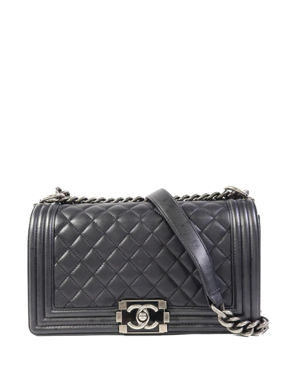 CHANEL Pre-Owned Boy 25 quilted crossbody bag - Nero