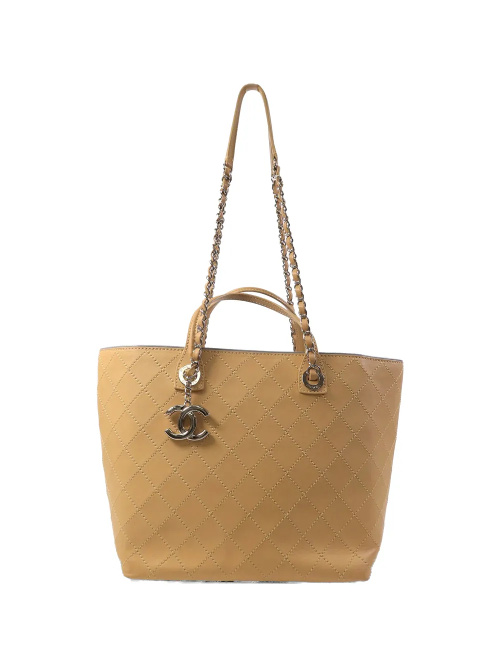 CHANEL Pre-Owned CC quilted tote bag - Neutrals