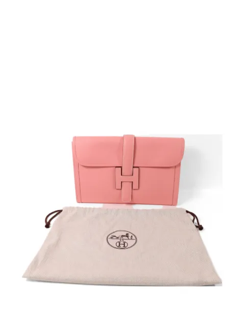 Hermès Pre-Owned Jige Elan leather clutch bag