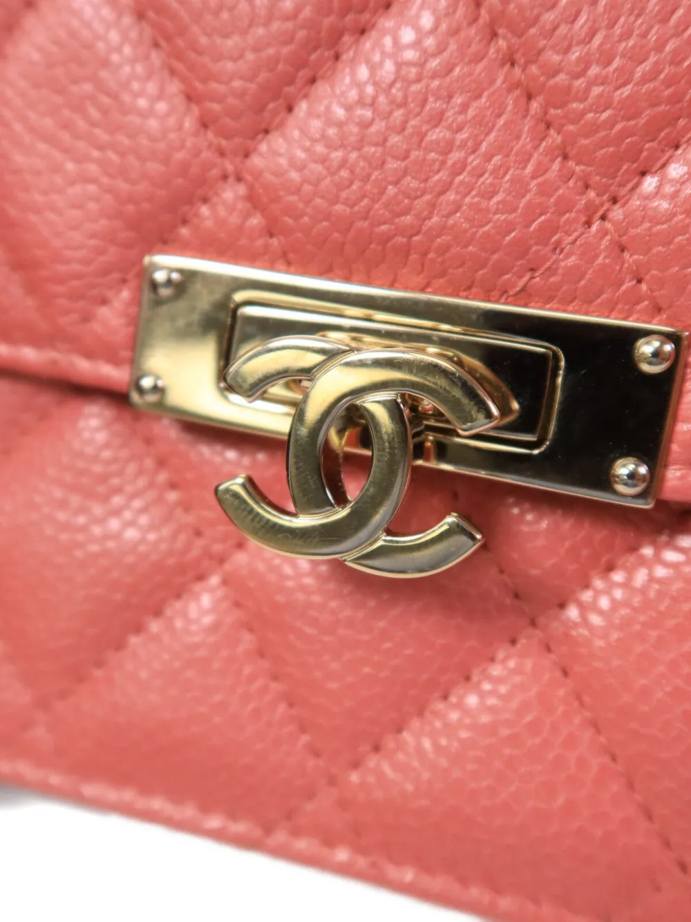 CHANEL Pre-Owned Schoudertas met CC-draaislot Roze
